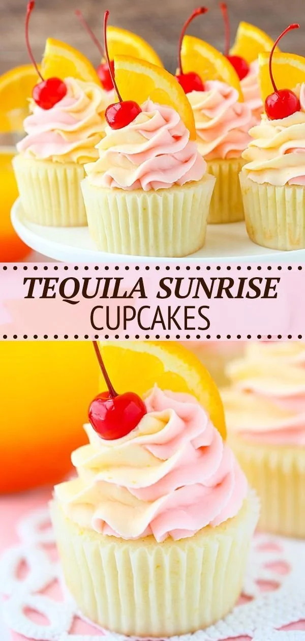 Tequila Sunrise Cupcakes Recipe 2 Tequila Sunrise Cupcakes Recipe