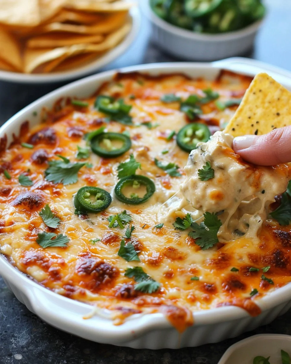 Baked Chuy's Jalapeno Chicken Dip 2 Baked Chuy's Jalapeno Chicken Dip