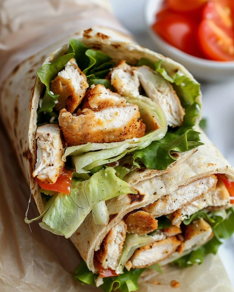 Chicken Caesar Wrap 2 Chicken Caesar Wrap