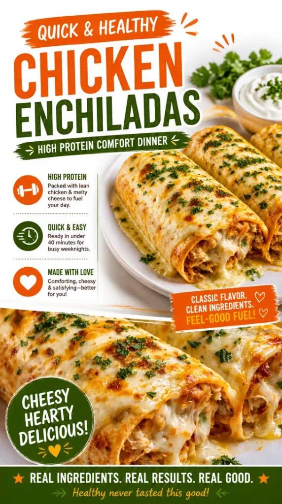 Quick & Healthy Chicken Enchiladas High Protein Comfort Dinner 3 quick healthy chicken enchiladas high protein co 2026 05 24 231621 572x1024 1
