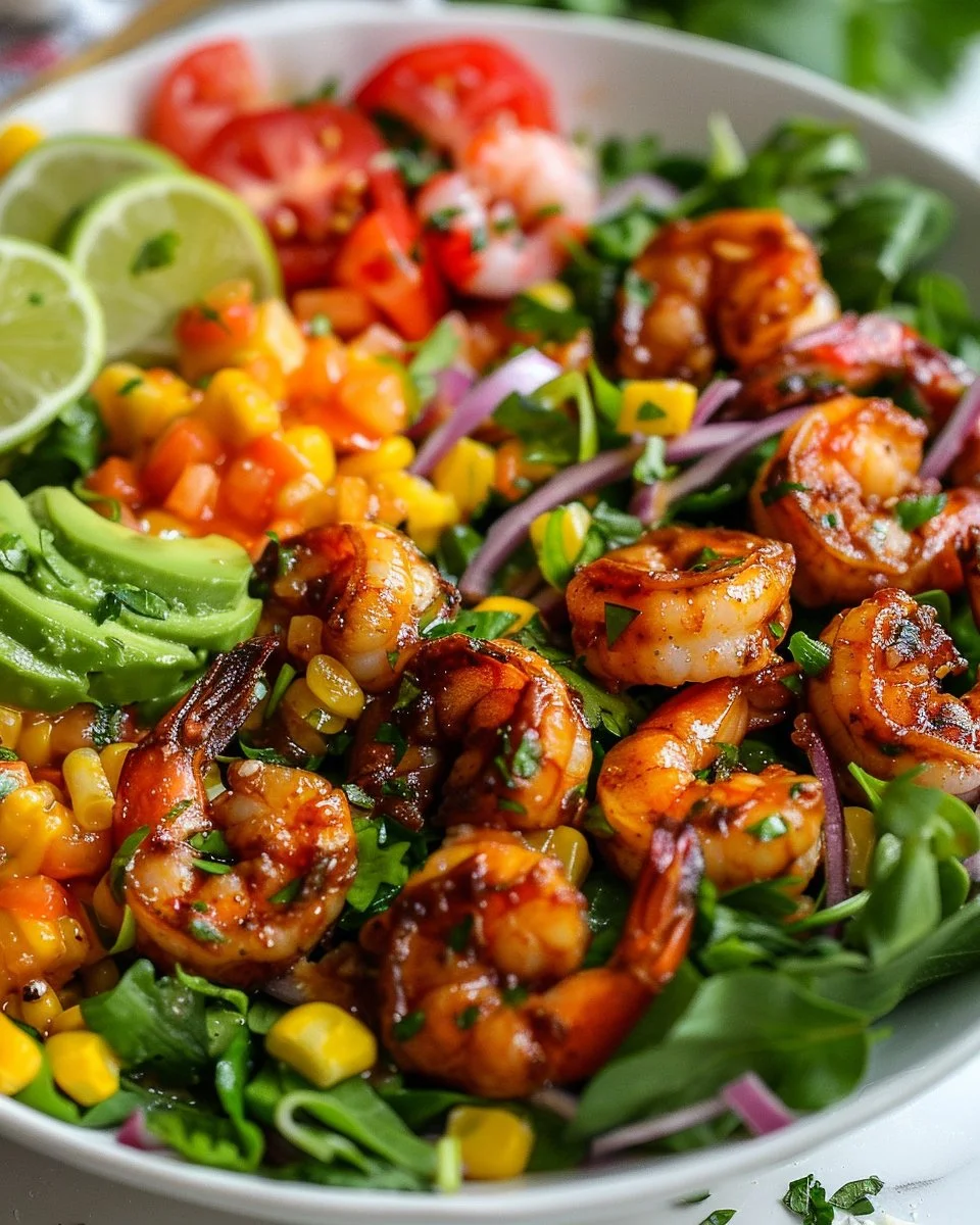 Southwest Honey Lime Shrimp Salad 2 Southwest Honey Lime Shrimp Salad