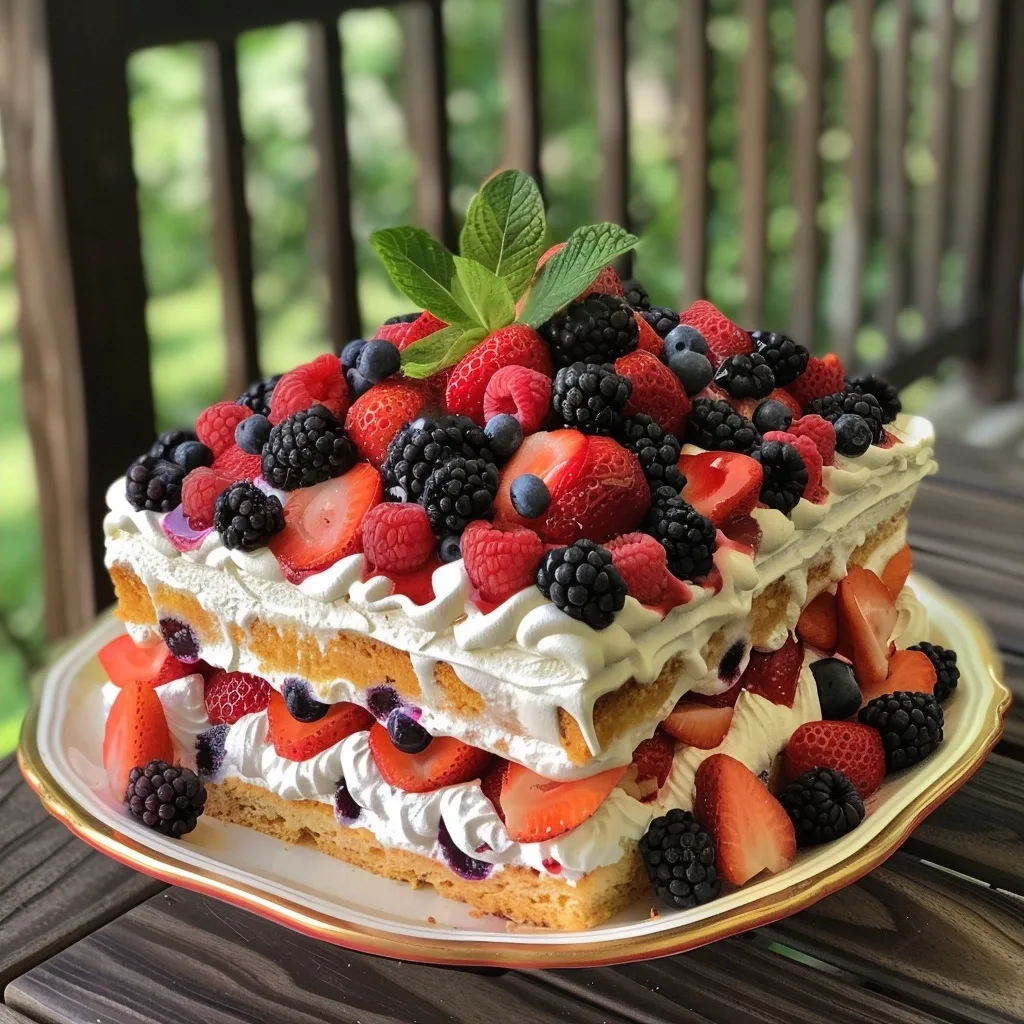 No Bake Summer Berry Icebox Cake 3 No Bake Summer Berry Icebox Cake