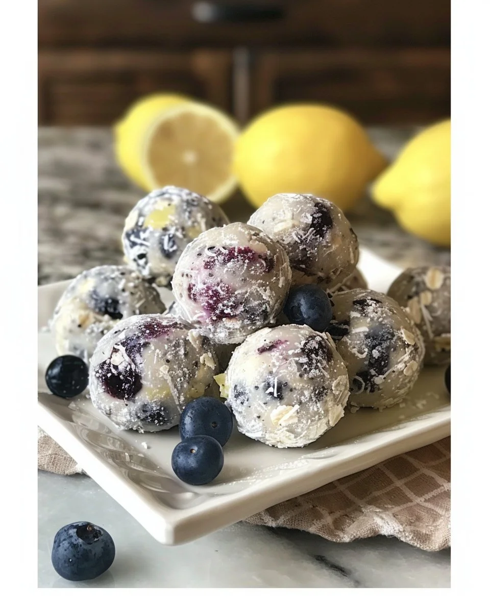Lemon Blueberry Cottage Cheese Protein Bites 2 Lemon Blueberry Cottage Cheese Protein Bites