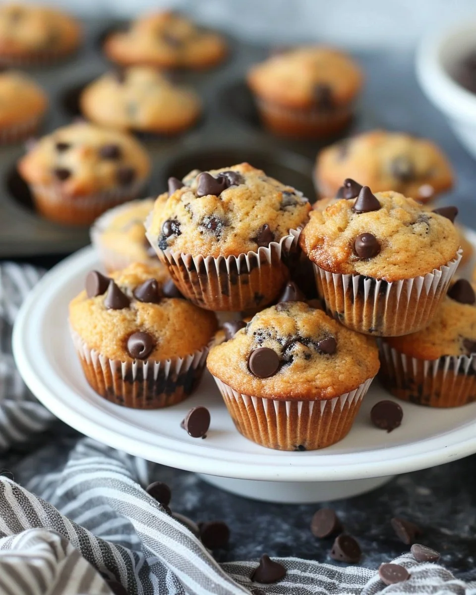 Mini Chocolate Chip Muffins 2 Mini Chocolate Chip Muffins