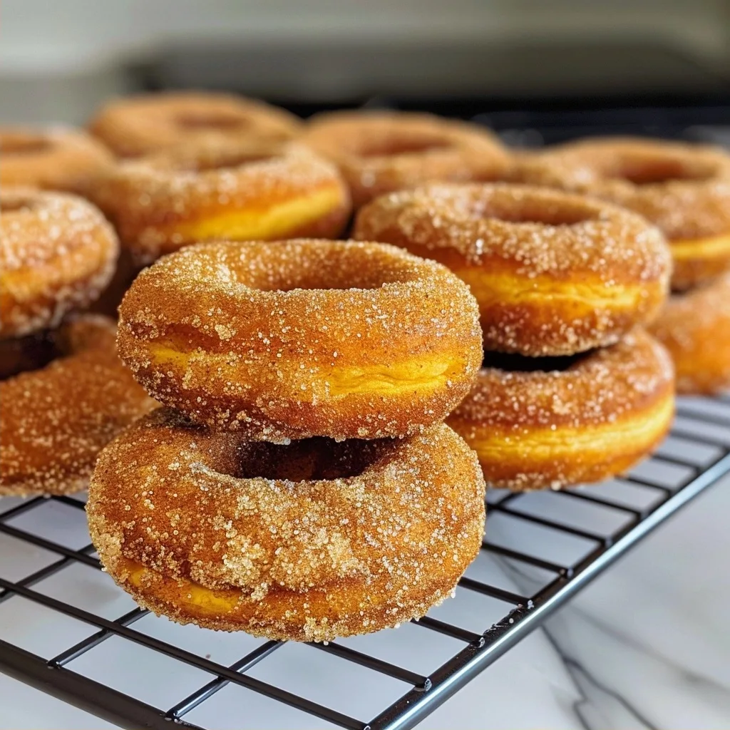 Pumpkin Cinnamon Sugar Donuts (Includes Vegan Version) 3 Pumpkin Cinnamon Sugar Donuts (Includes Vegan Version)