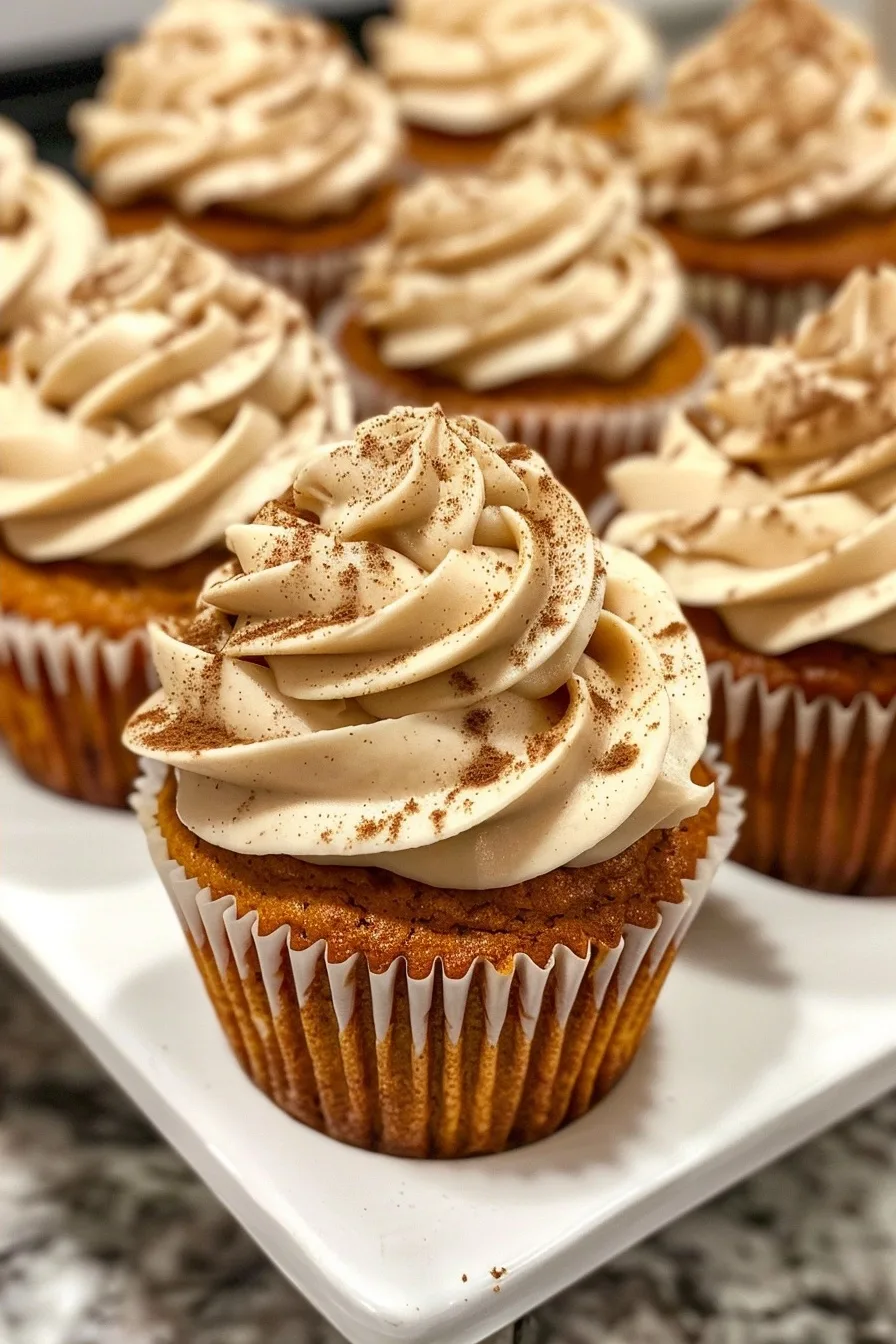 Pumpkin Cupcakes with Cinnamon Cream Cheese Frosting 2 image 1782910702277