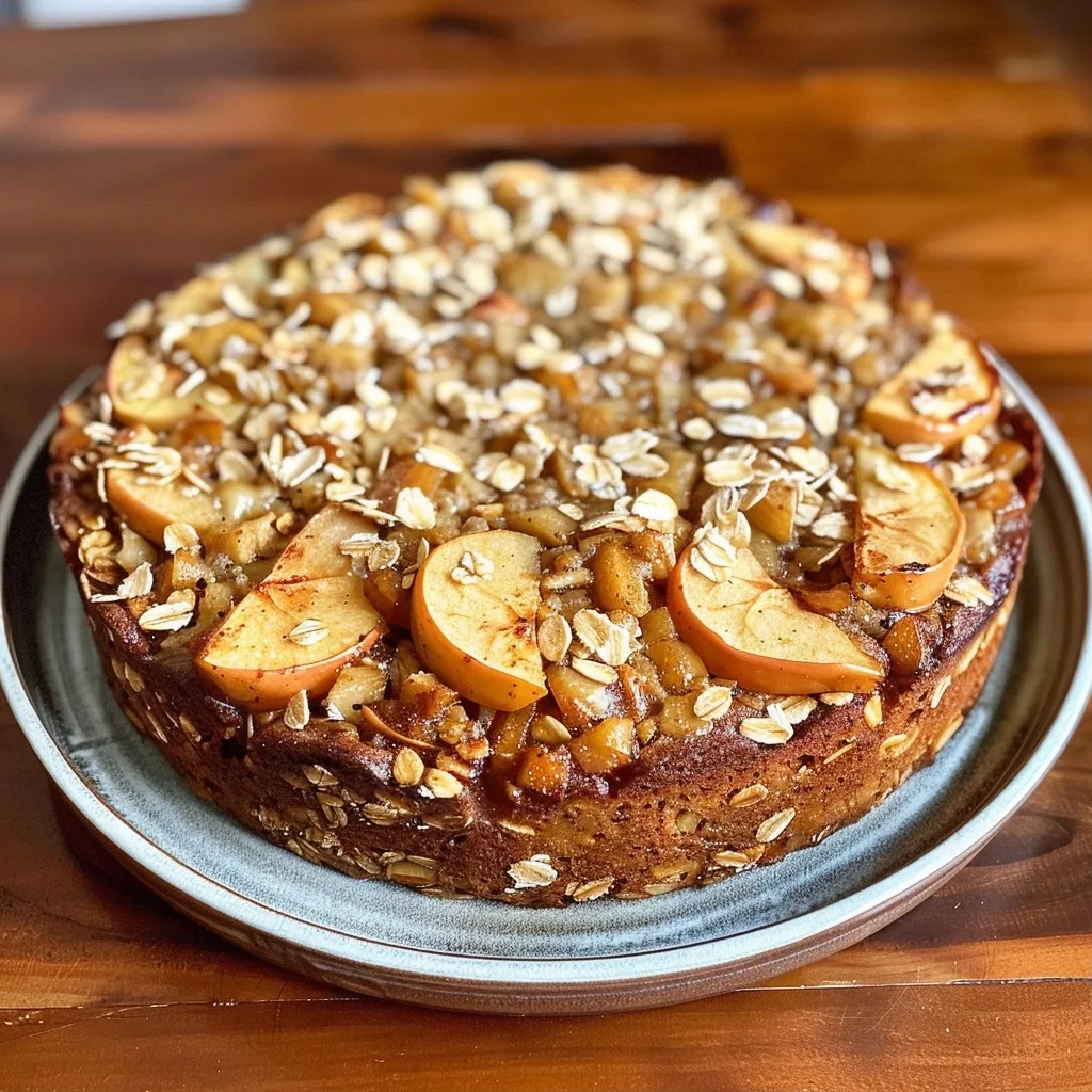 Healthy Breakfast Oatmeal Apple Cake (Flourless)
