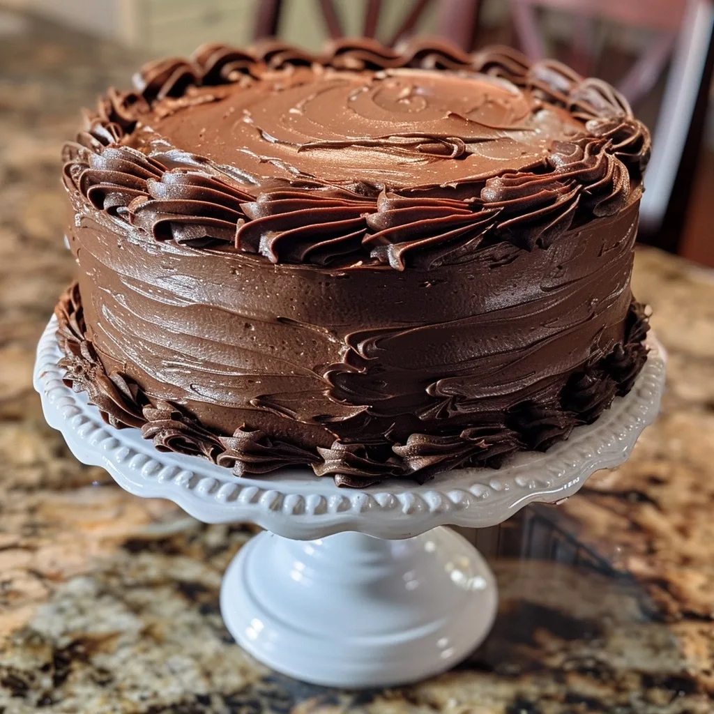 Homemade Chocolate Cake with Chocolate Frosting - Creations by Kara 3 Homemade Chocolate Cake with Chocolate Frosting - Creations by Kara
