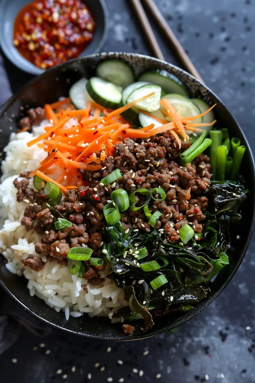Korean Ground Beef Bowl 25-Minutes: Easy Asian Ground Beef for Busy Weeknights 2 image 1784634944526