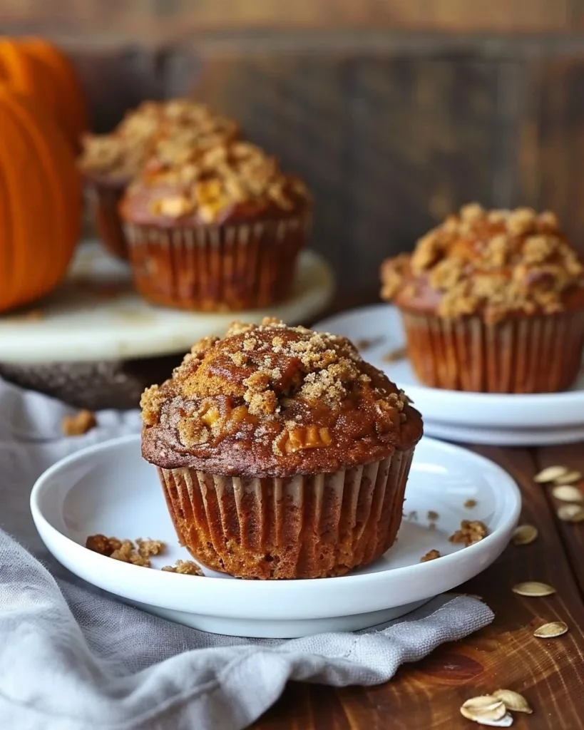 Delicious Pumpkin Morning Glory Muffins with nuts and spices