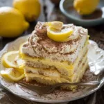 Delicious limoncello tiramisu dessert with creamy layers and citrus zest